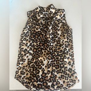 Leopard print button down! Print of the season